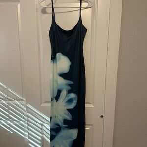 Commense Navy and White Floral Maxi Dress